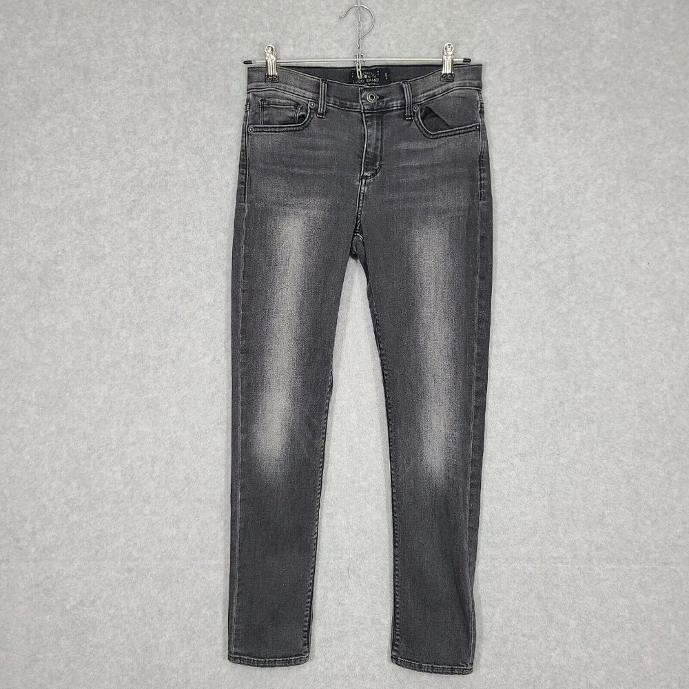 Lucky Brand Brooke Legging Jean Women's Jeans Gray Faded Mid Rise 6/28 Jegging